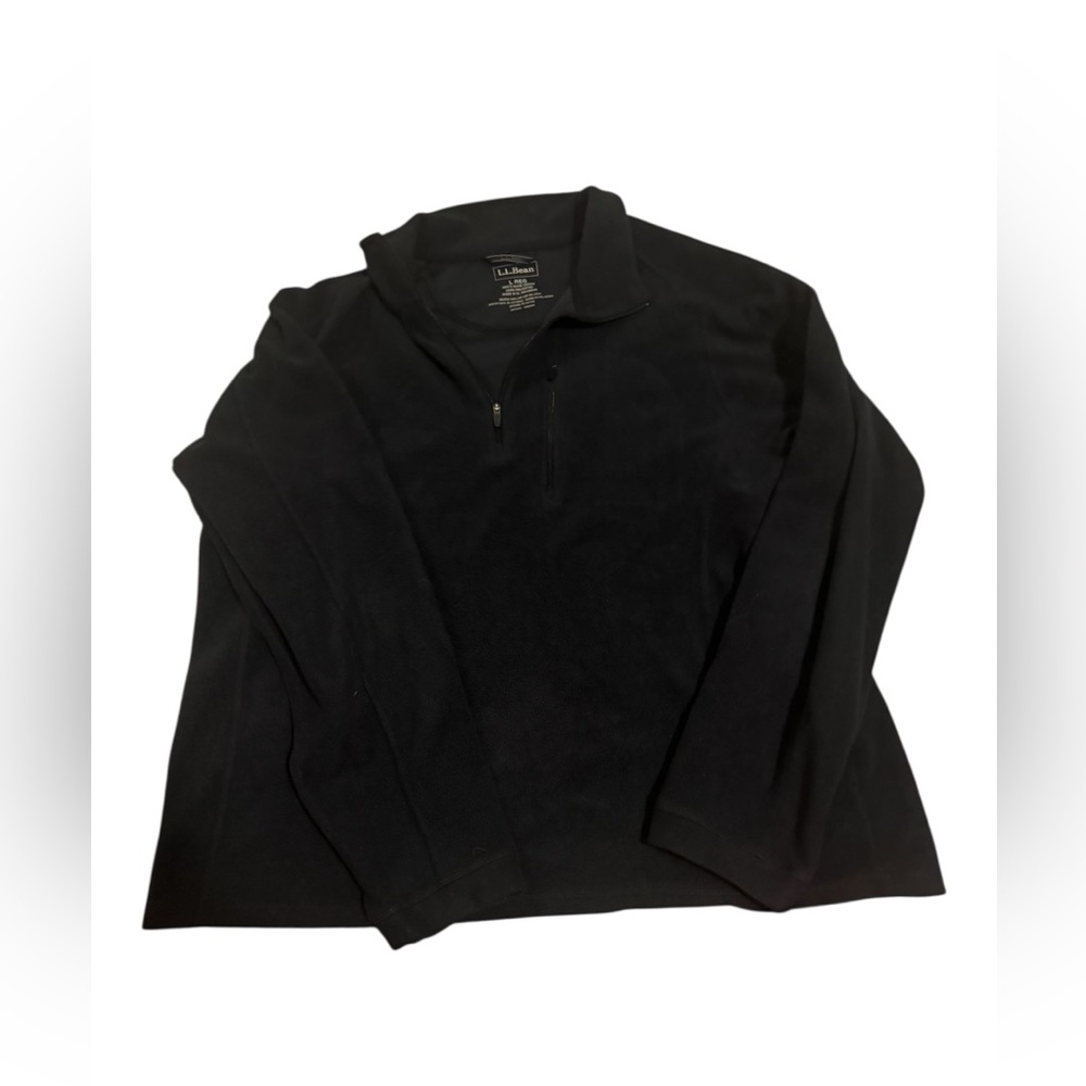 L.L. Bean Men's Zip-Up Black Sweater